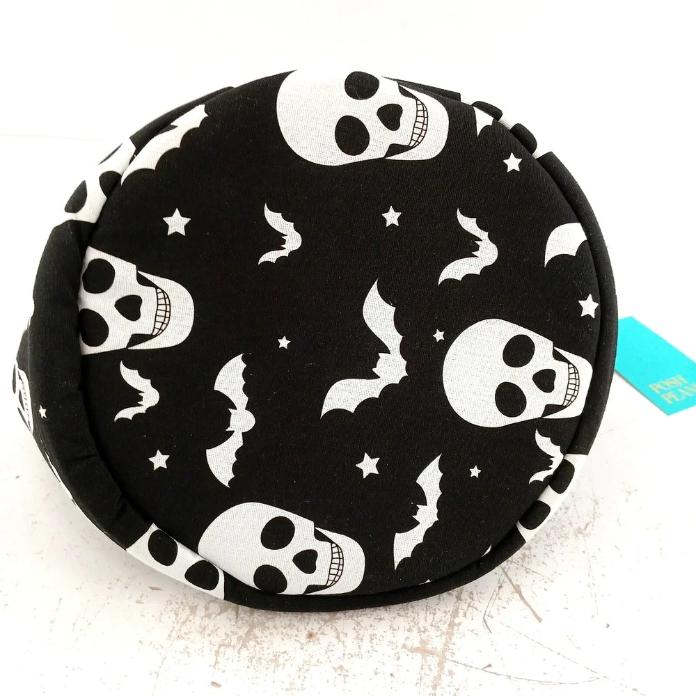 Posh Peanut Halloween Diaper Caddy Bag Candy Basket Skulls Bats Spooky Print
